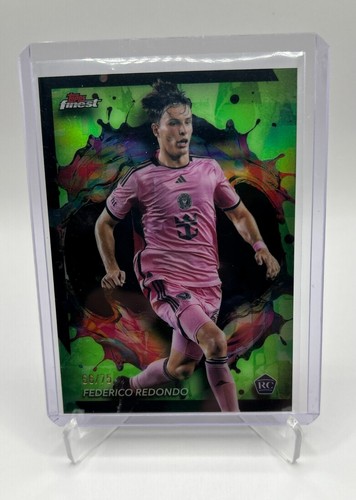 FEDERICO REDONDO/75 VERDE NEÓN RARO 2024 Topps Finest MLS INTER MIAMI #228 RC