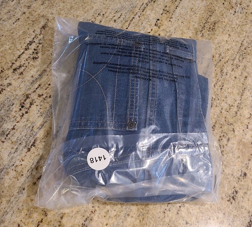 Vintage ‘80 White Label A-line Calvin Klein Blue Denim Jean Skirt Cotton Sz 12 - Picture 12 of 12