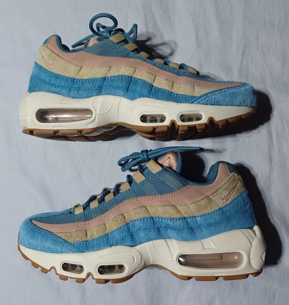 Sneakers Nike Air Max 95 LX 2017 blu pony oro rosa donna 7 5 indossate pochissimo
