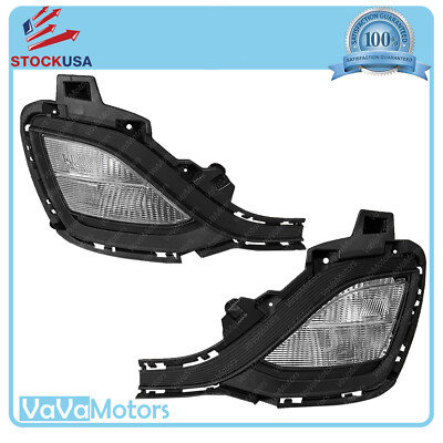 Fits 2020 2021 Chevrolet Spark LS Fog Lamp Daytime Running Light W Cover Pair