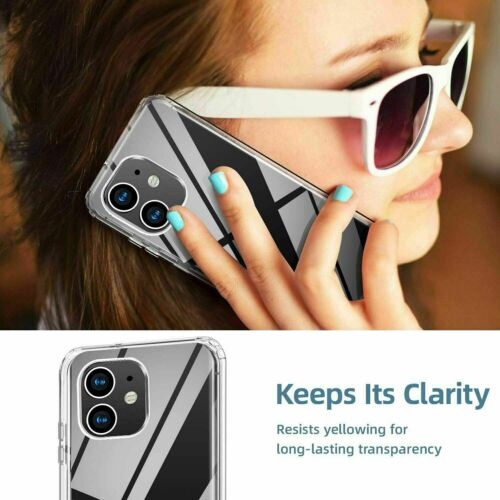 Full Body Clear Hybrid Shockproof 360 Case For iPhone 16 15 14 12 11 13 Pro Max - Picture 3 of 7