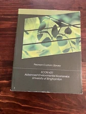 ECON 431 Advanced Environmental Economics University Of Binghamton Pearson 2014