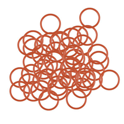 Silicone O-Rings 11mm OD 9mm Inner Diameter 1mm Width Seal Gasket Red 50Pcs KD