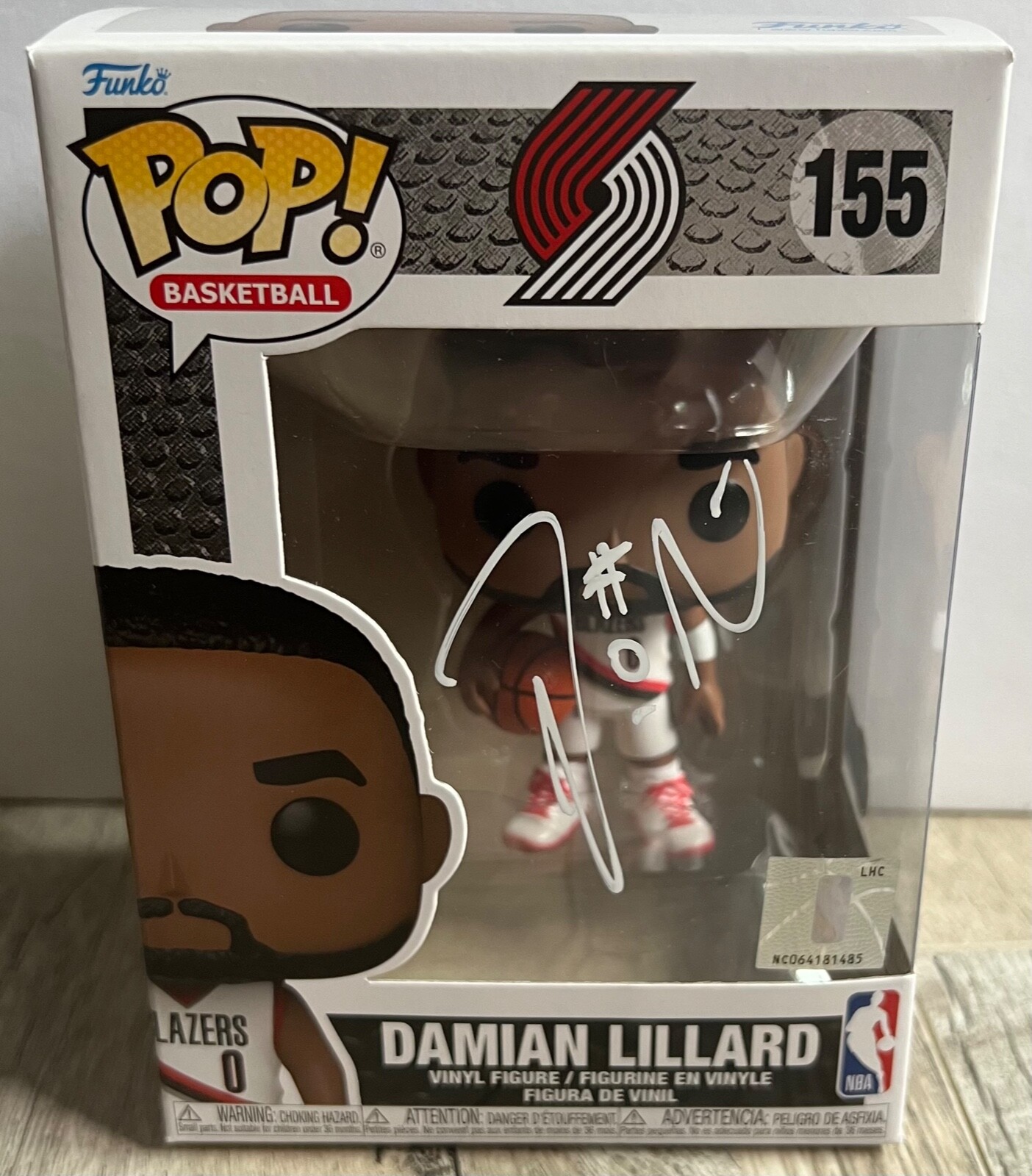 Damian Lillard Autographed Signed BLAZERS FUNKO POP! Figure 131 Beckett BAS 