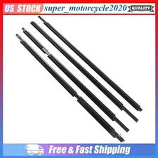 For Toyota 2003-2009 4Runner Door Belt Molding Weatherstrip (FRONT & REAR SET)