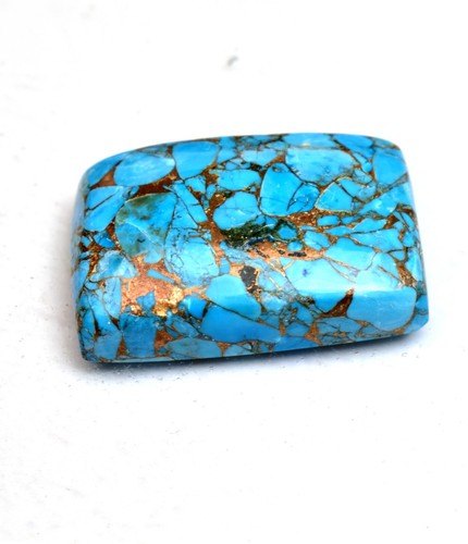 50.00 Ct Natural Arizona Blue Copper Turquoise Cabochon Loose Gemstone For Ring - Picture 2 of 6