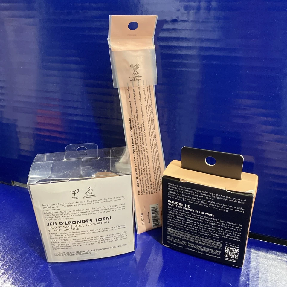 ELF High Definition Powder Soft Luminance + Sponge Set + Putty Bronzer Brush - Image 3 of 3