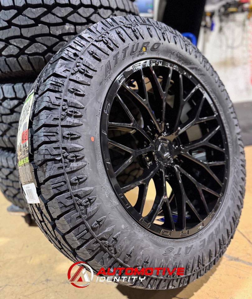 Llantas 20x9 TIS 566B Atturo 28560R20 33,5" neumáticos AT 6x135 Ford F150 Lightning Foto 4 de 4