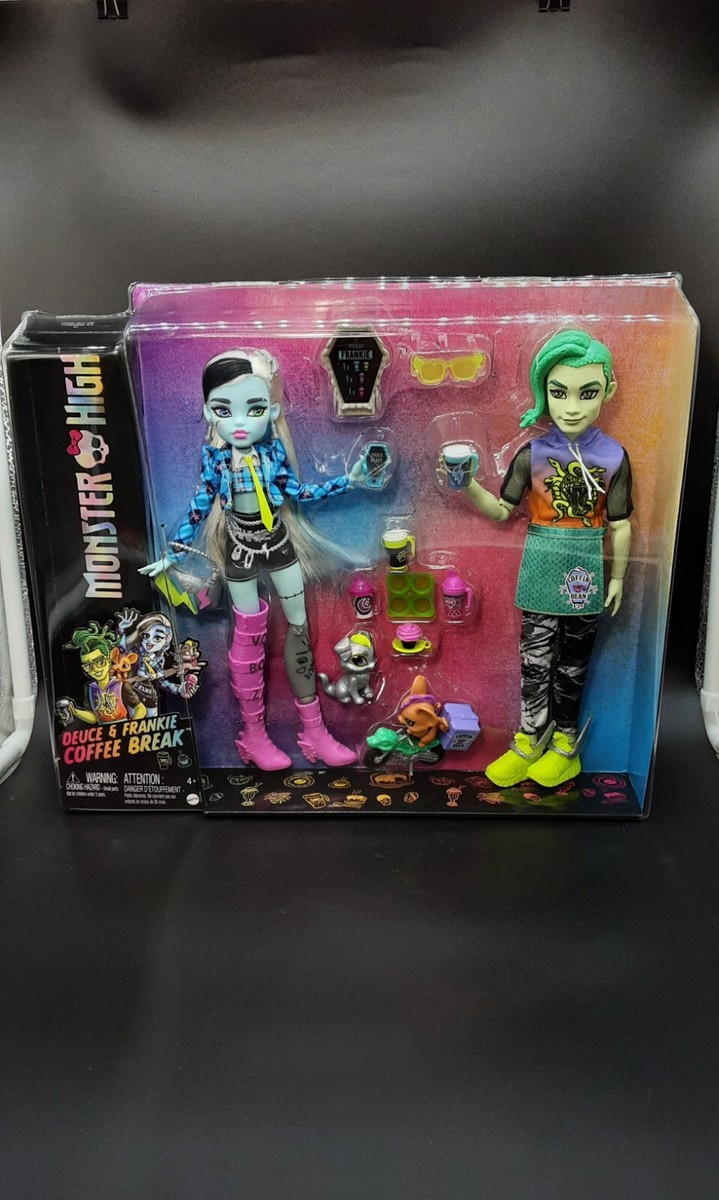 Monster High Deuce Gorgon & Frankie Stein Coffee Break Set