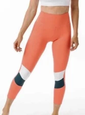 ZYIA Active Tangerine Ankle Block Light N Tight Hi Rise Legging Size 7/8 24” NWT