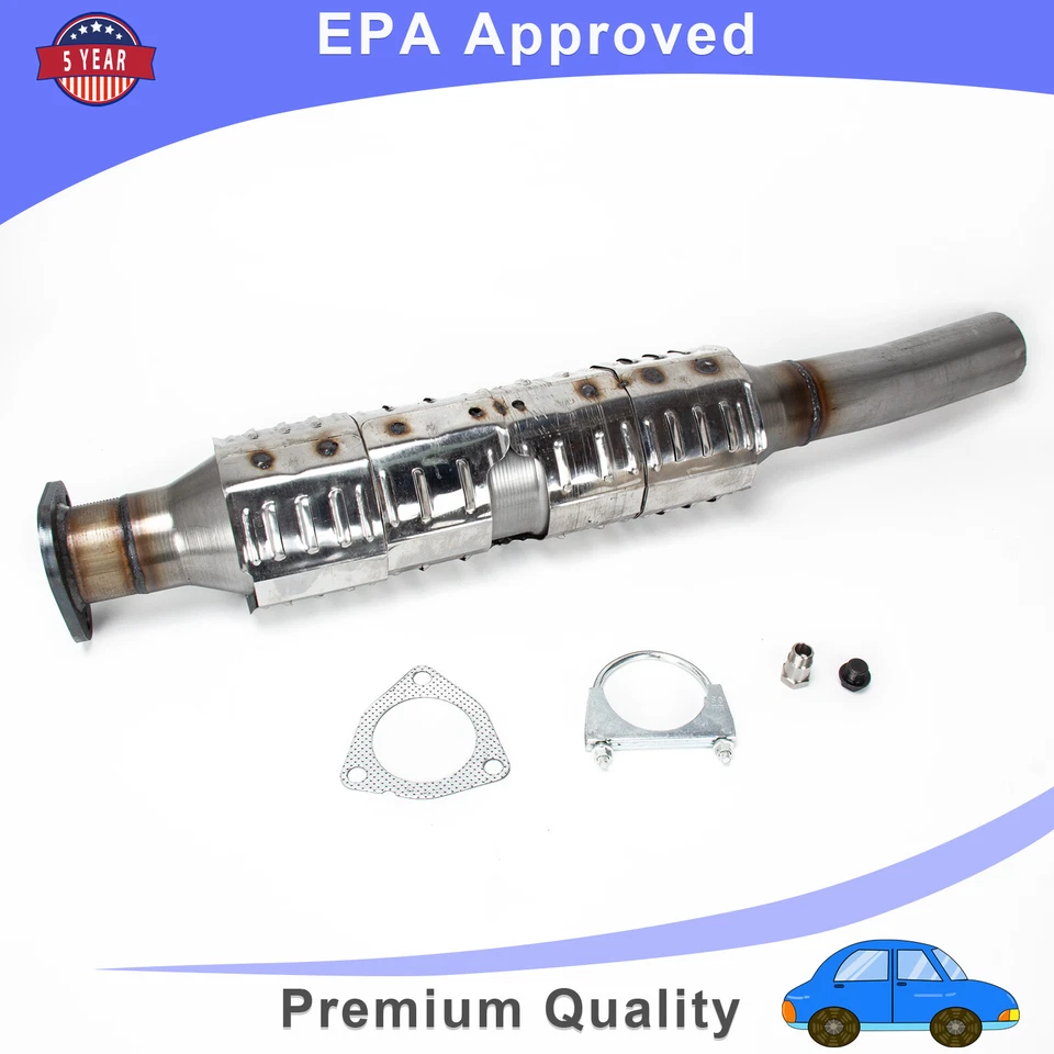 Convertidor catalítico trasero para 97-05 Ford E150 E250 E350 E450 E250 5,4/6,8 L 3 pernos Foto 3 de 4