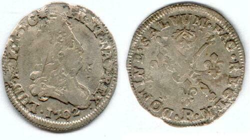 Jeton Louis XIV – Nuremberg – HOC SYDERE LILIA FLORENT – Laiton – XVIIe