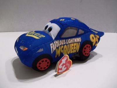 TY Sparkle Beanie Baby Cars 3 Fabulous Lightning McQueen Rust-Eze Blue Car NWT | eBay