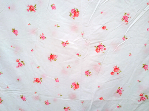 Vintage Fashion Manor Pink Floral Roses Queen Flat Sheet JC Penney Muslin - Picture 16 of 16