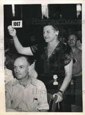 1946 Press Photo Only Woman Delegate Railroad Trainmen Agnes Bowden New York