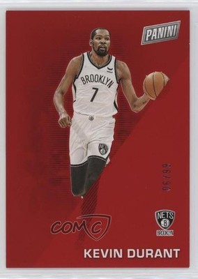 2022 Panini Father's Day Red 6/99 Kevin Durant #3 0w30