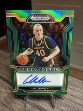 2022-23 Panini Prizm Draft Picks - College Penmanship Collin Welp #CP-CWE Green