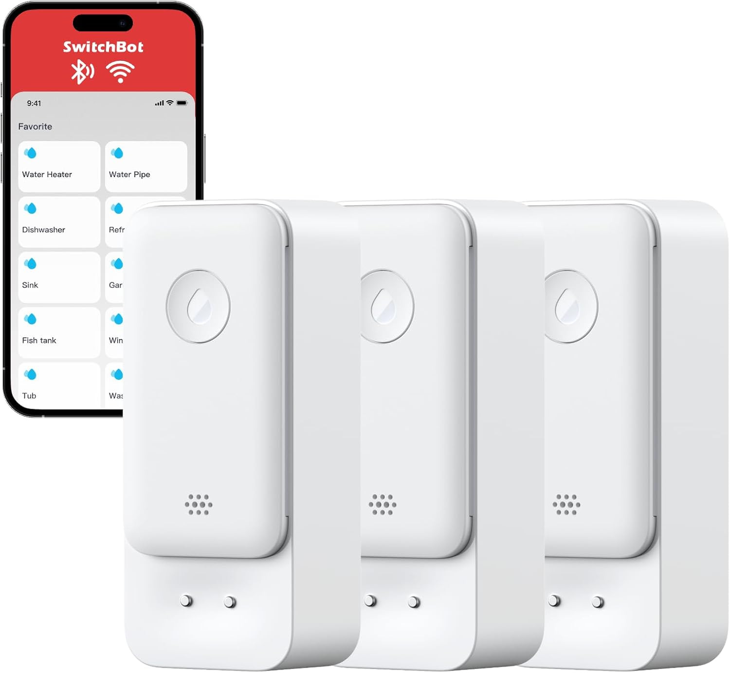 Sensore Acqua WiFi Alta Sensibilità | Prevenzione Danni Allagamento 100dB