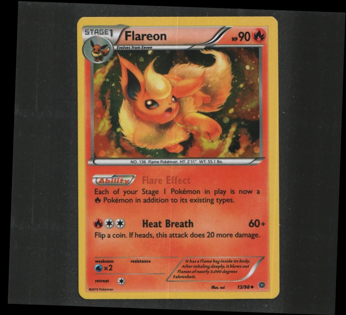 Flareon - 13/98 (Cosmos Holo) Holo Promo Miscellaneous Cards & Products 013/098