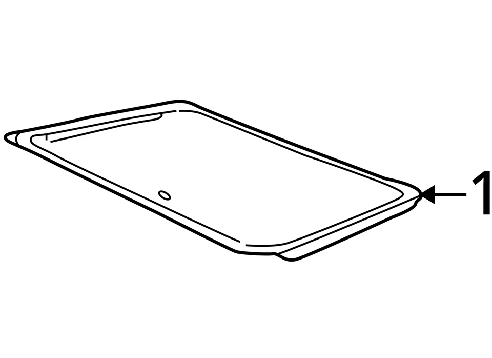 Vidrio de techo solo de 2003 Lincoln Aviator 10077768 Foto 4 de 4