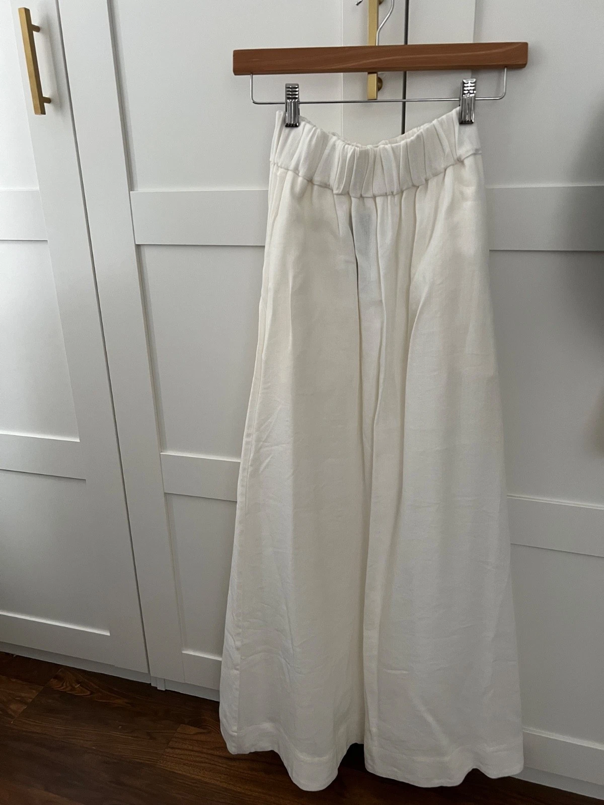 NWT SIR Ivory Maxi Skirt Sz 1 Linen Blend