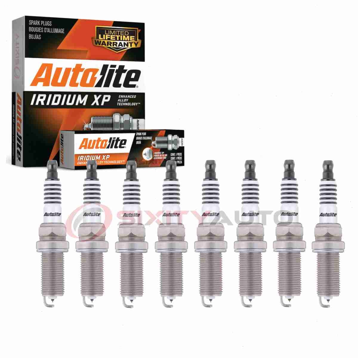 8 pc Autolite Iridium XP Spark Plugs for 2018-2019 Jeep Grand Cherokee 6.2L ak