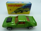 Matchbox Lesney Superfast 9 AMX Javelin with Silver Painted Base in original box