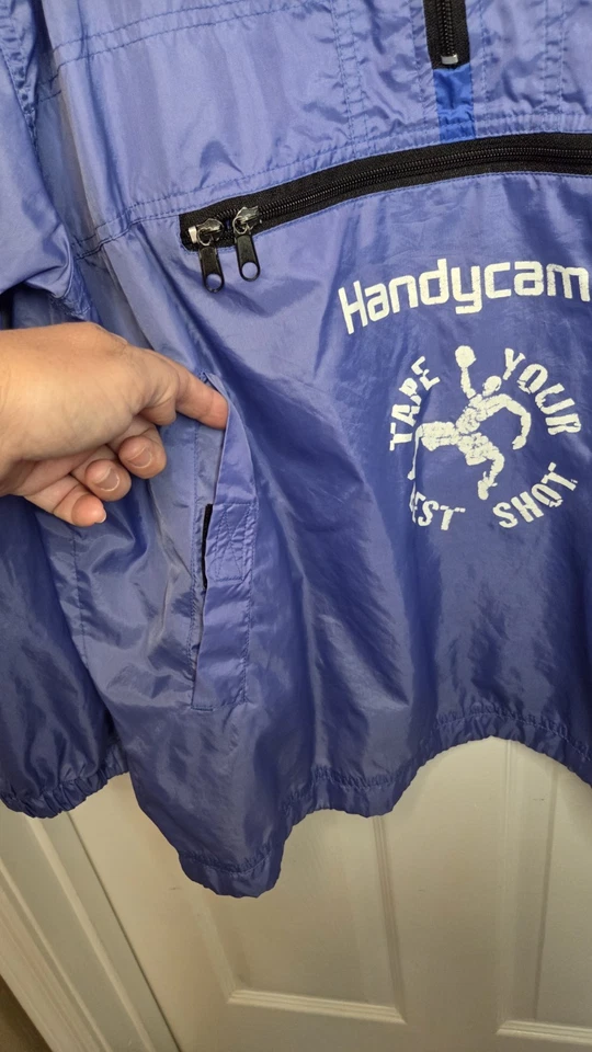 Винтажный 90-х Sony Handycam пуловер Anorak парка куртка WIndbreaker мужской L - Изображение 3 из 4