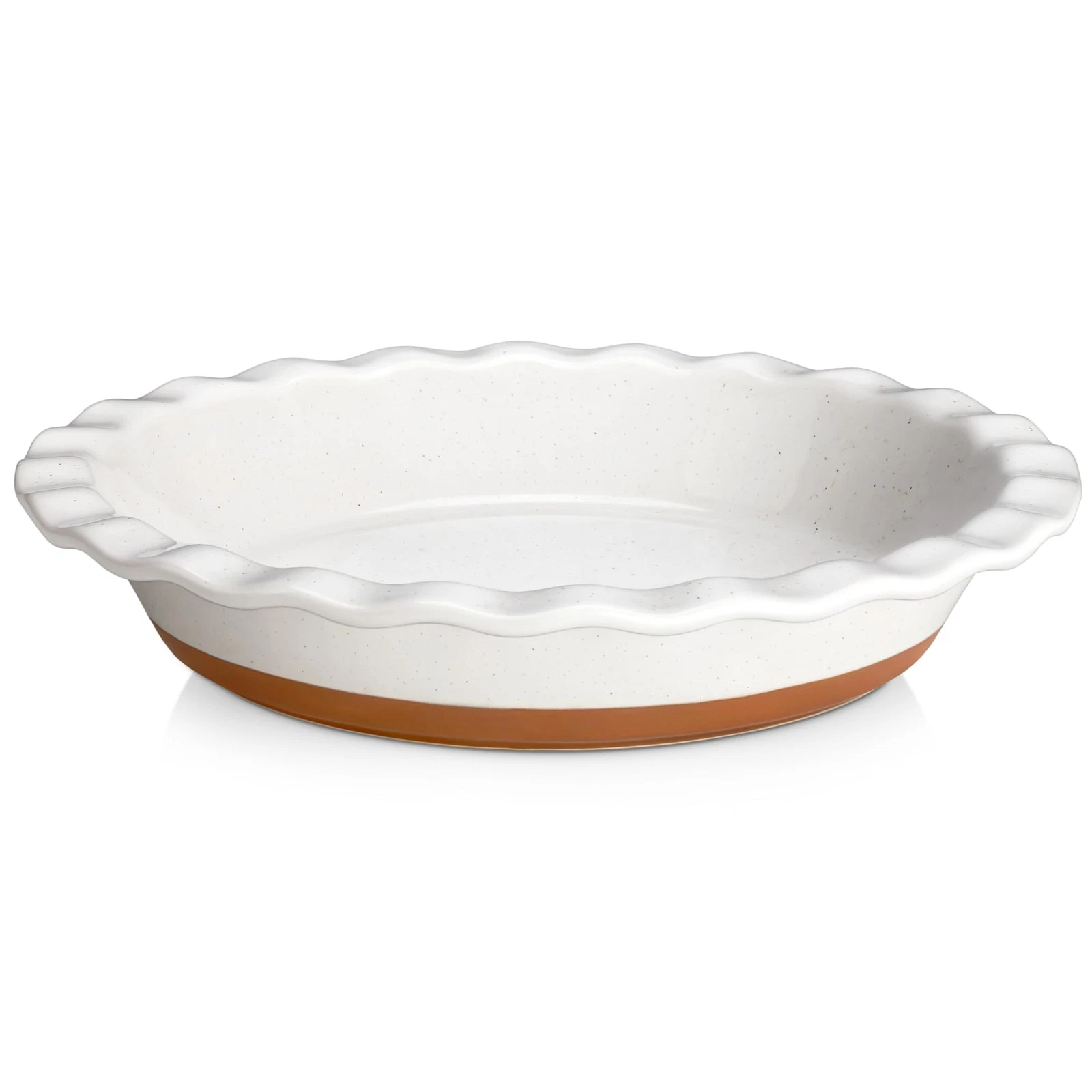 Ceramic Pie Pan for Baking - 9 Inch Quiche Baking Dish Nonstick Pie Plate, De...