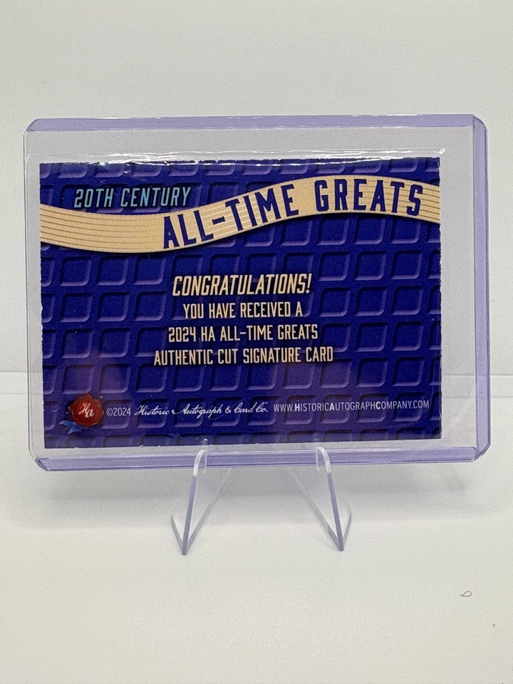 Historic Autograph Co. All Time Greats CUT AUTOGRAPH Red Ruffing 7/8 - Image 2 of 2