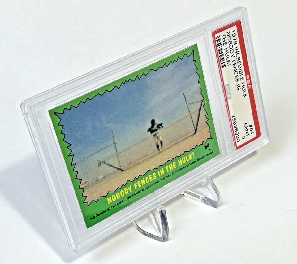 1979 Topps the Incredible Hulk Nobody Fences in the Hulk #64 PSA 9 - Image 3 of 4
