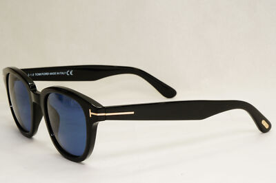美品　トムフォード　TOM FORD サングラス　Garett TF538 Tom Ford Garett TF 538 01v Black Sonnenbrille Sunglasses Blue Lens
