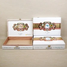 Lot of 3 My Father Cigars Torpedo Empty Wood Cigar Box 10.5" x 7.25" x 2.25"