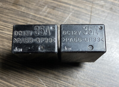 (2pcs)JEM PA66-GF33 DC12V 35A 4 Pin Relay Tested With Warranty OEM