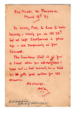 A. S. M. Hutchinson Signed Letter 1957 / Autographed British Writer