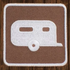 RV Trailer Camping Embroidered Patch — Iron On
