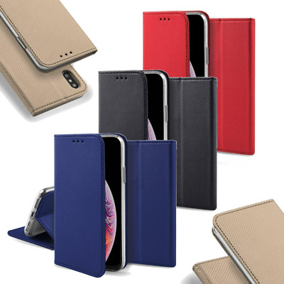 Book Case SMART MAGNET Flexi Etui Schutz Form Tasche Hülle Handy Für Motorola
