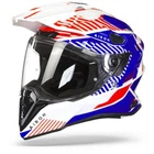 Airoh Commander Boost Adventure White Blue Red For Africa Twin