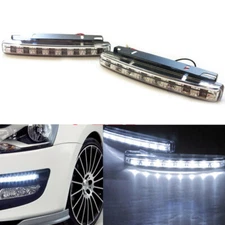 2x Bright White 8 LED Daytime Running Lights DRL Fog Lamp for MAZDA 2 3 5 6 CX 5