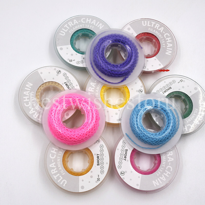 Continuous Chain Power Chains Orthodontic Elastic - 44 Colors, Long/Short/Continuous ...