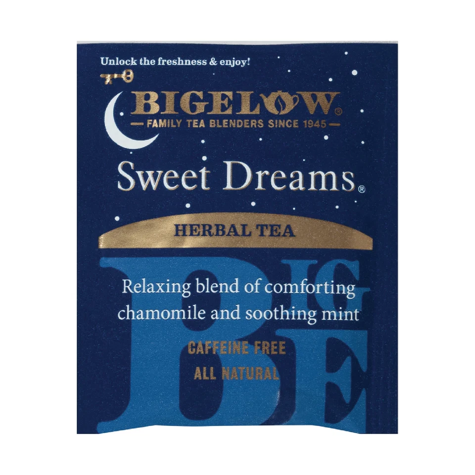 3 cajas Bigelow Sweet Dreams té de hierbas relajante | 20 bolsas cada una | 1,09 oz Foto 2 de 3