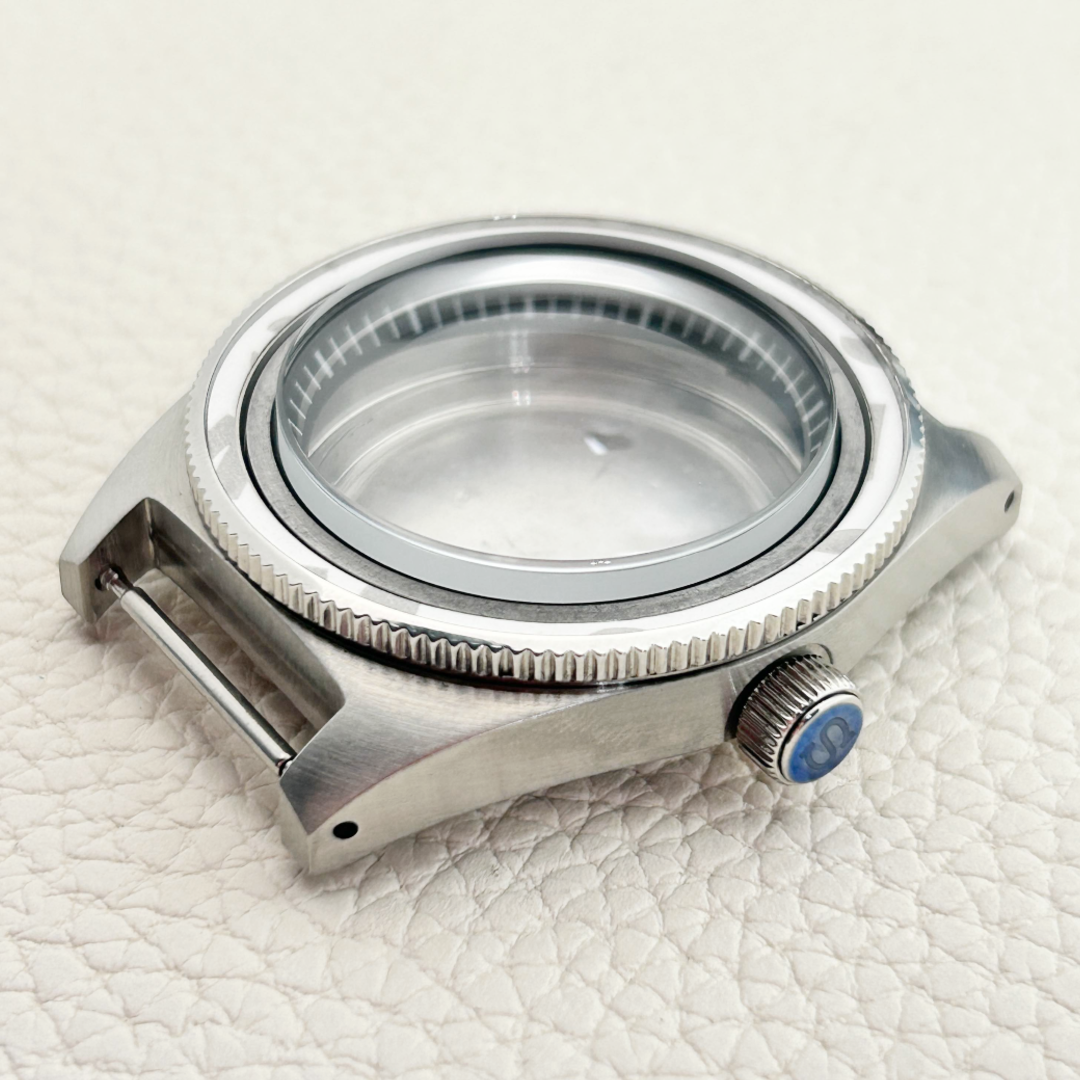 Brushed Silver Watch Case Conversion NH35 NH36 Mod Drilled Lugs