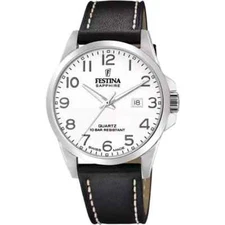 Festina Swiss Made F200251 Mens Black Rubber Strap Black Analog Dial Wristwatch