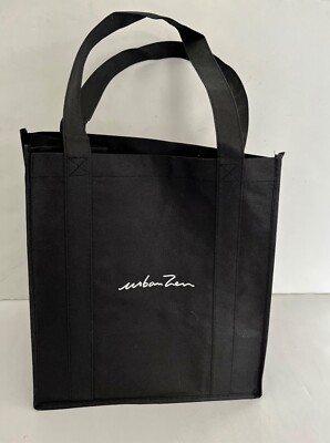 New 100% Authentic Urban Zen Black Empty Shopping Gift Bag 13  X 12''