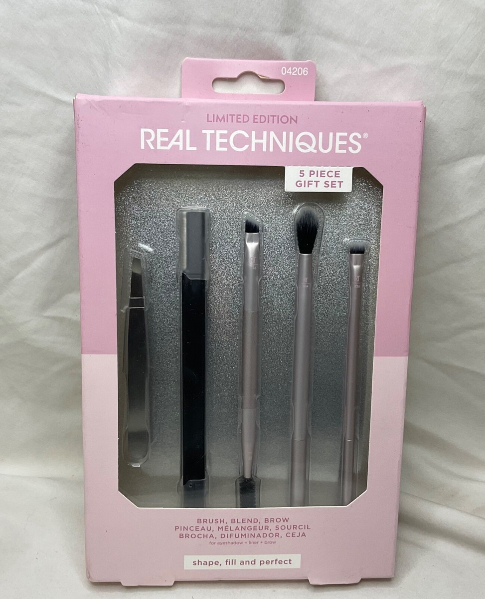 REAL TECHNIQUES piece Gift Set Brush, Blend, Brow UK
