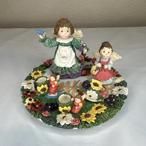 Vintage Miniature Tea Set Guardian Angel 