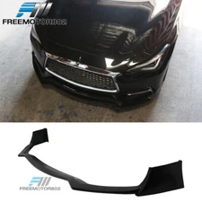 Fits 17-22 Infiniti Q60 Coupe 2DR S Style Front Bumper Lip Spoiler PU