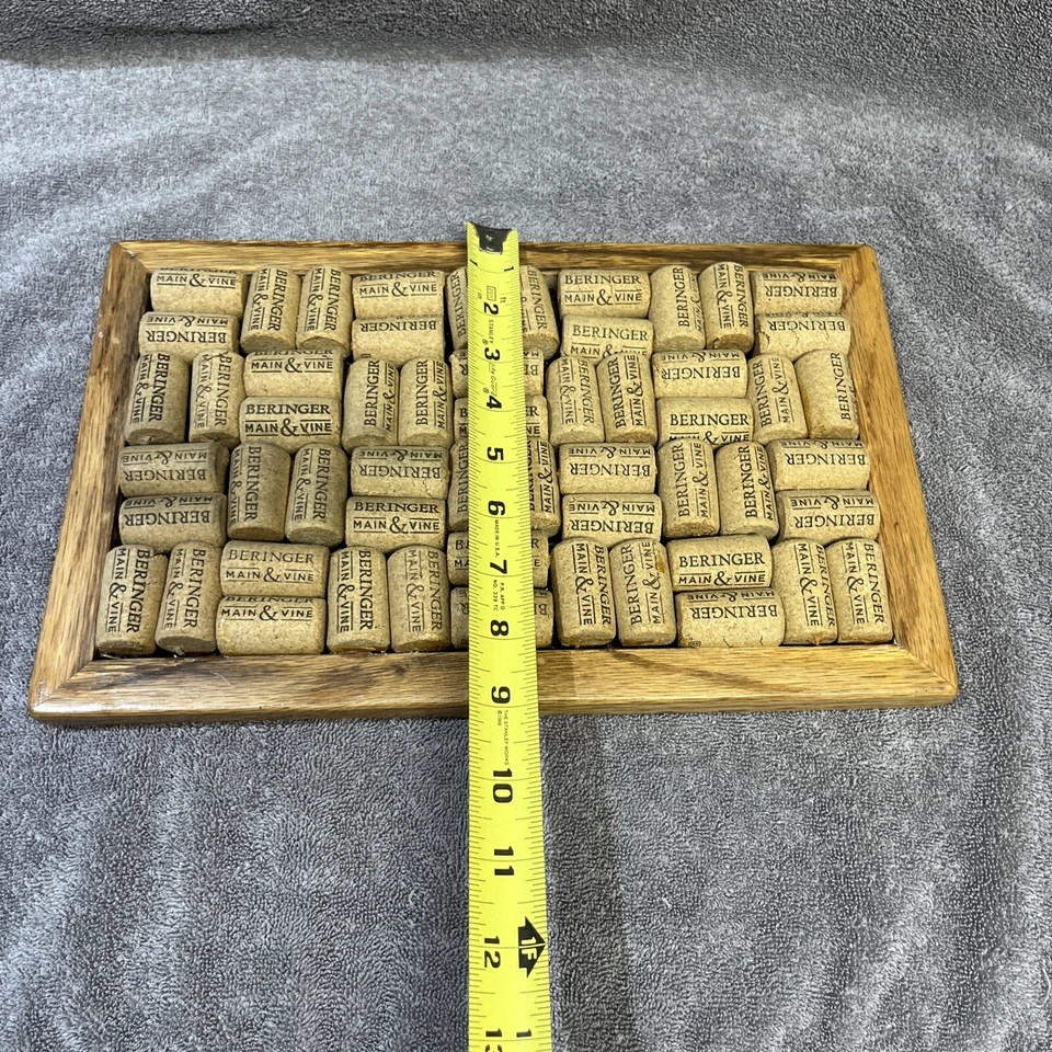WINE CORK BOARD 14 X 8.5 FRAME WITH WINE BOTTLE CORKS. Various Uses - Image 4 of 4