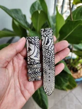 22/18 MM Brown 100% Nubuck Genuine Ostrich Legs Leather Skin Watch Strap Band