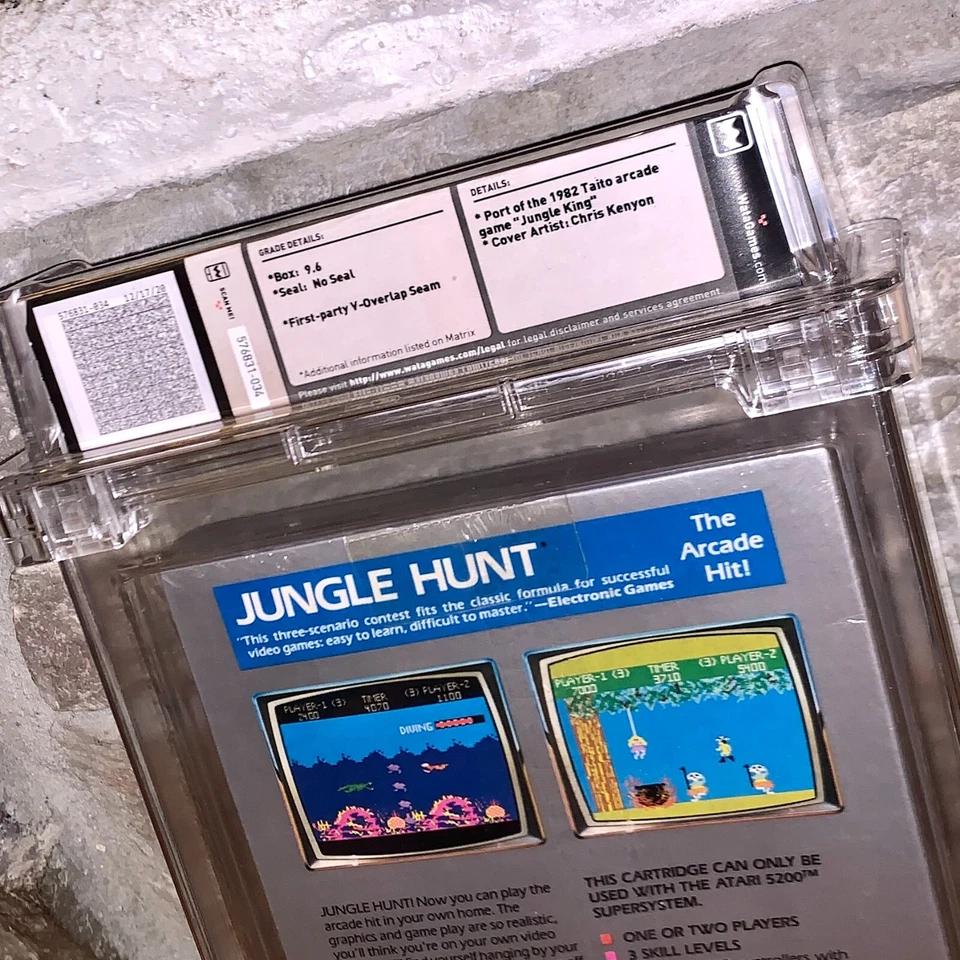 Brand New Atari 5200 Jungle Hunt WATA 9.6 Factory Sealed 1983 Video game Rare - Image 3 of 4